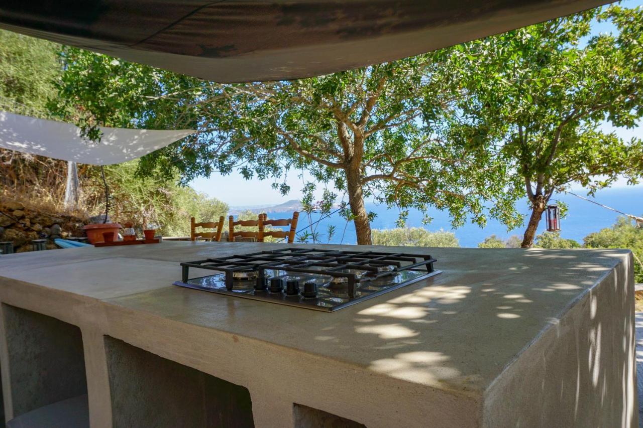 My Old Stone House In A 2 000 Sqm Private Garden With Fab Glamping Tent Mandraki  Ngoại thất bức ảnh